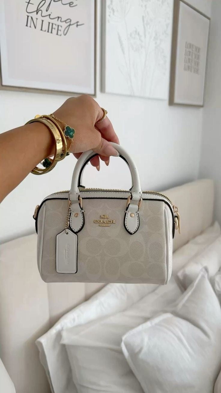 Coach Mini Rowan Satchel - Branco