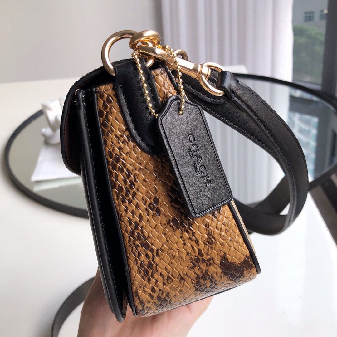 Coach Georgie Bag - Preto e bege