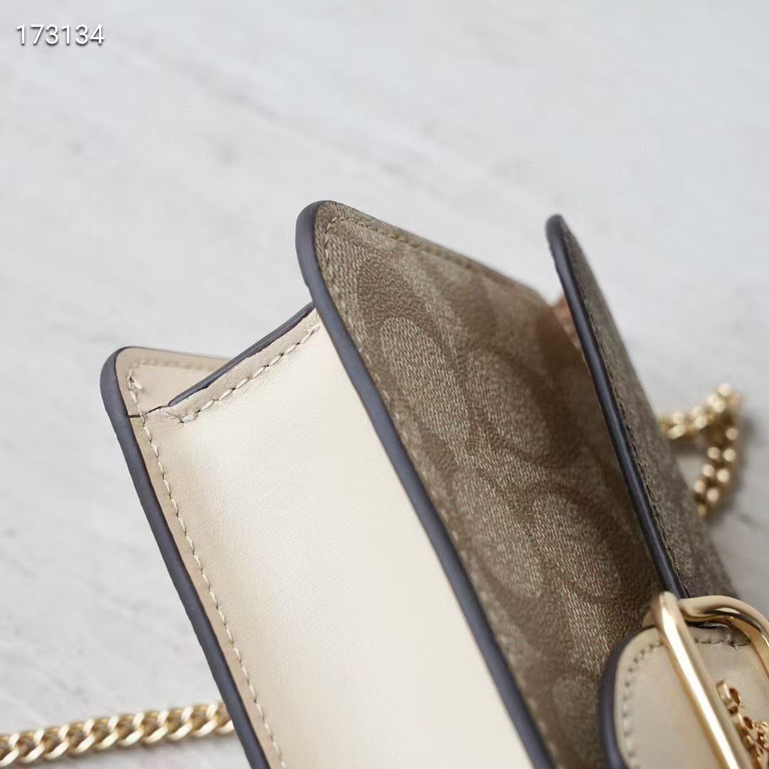 Coach Morgan Shoulder Bag 20 - Bege e castanho claro
