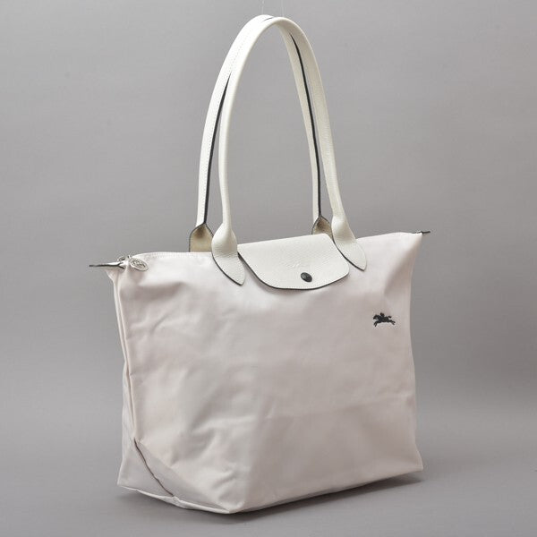 Longchamp L - Branco com acabamento em preto