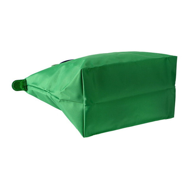 Longchamp S - Verde cacto com acabamento em azul
