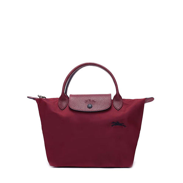 Longchamp S - Vermelho granada com acabamento em preto