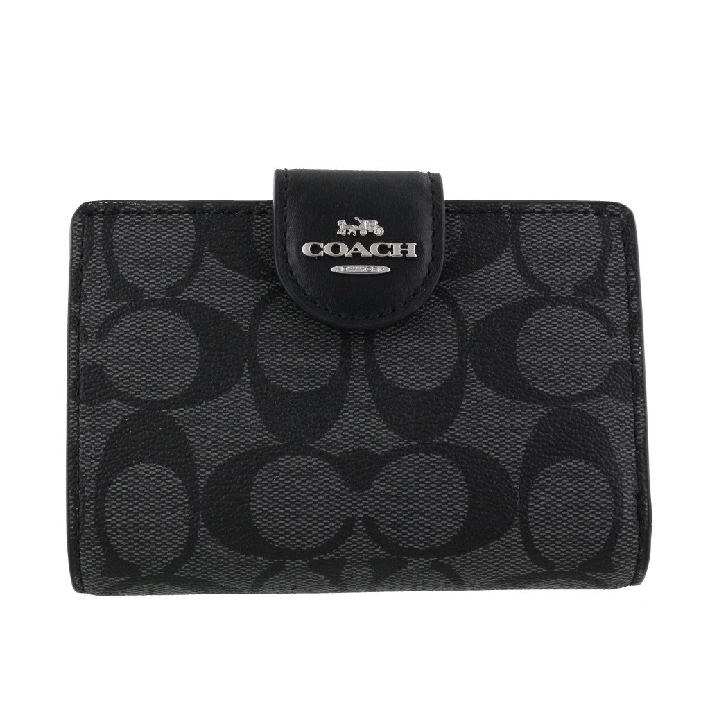 Carteira Coach Corner Zip - Preto