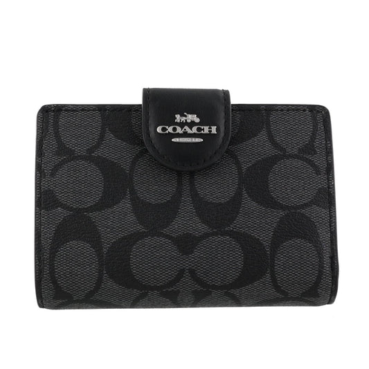 Carteira Coach Corner Zip - Preto