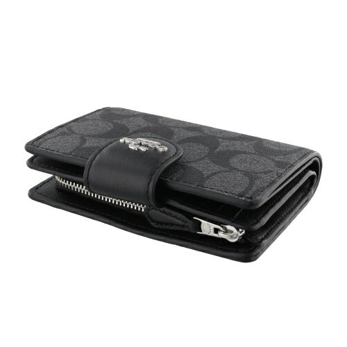 Carteira Coach Corner Zip - Preto