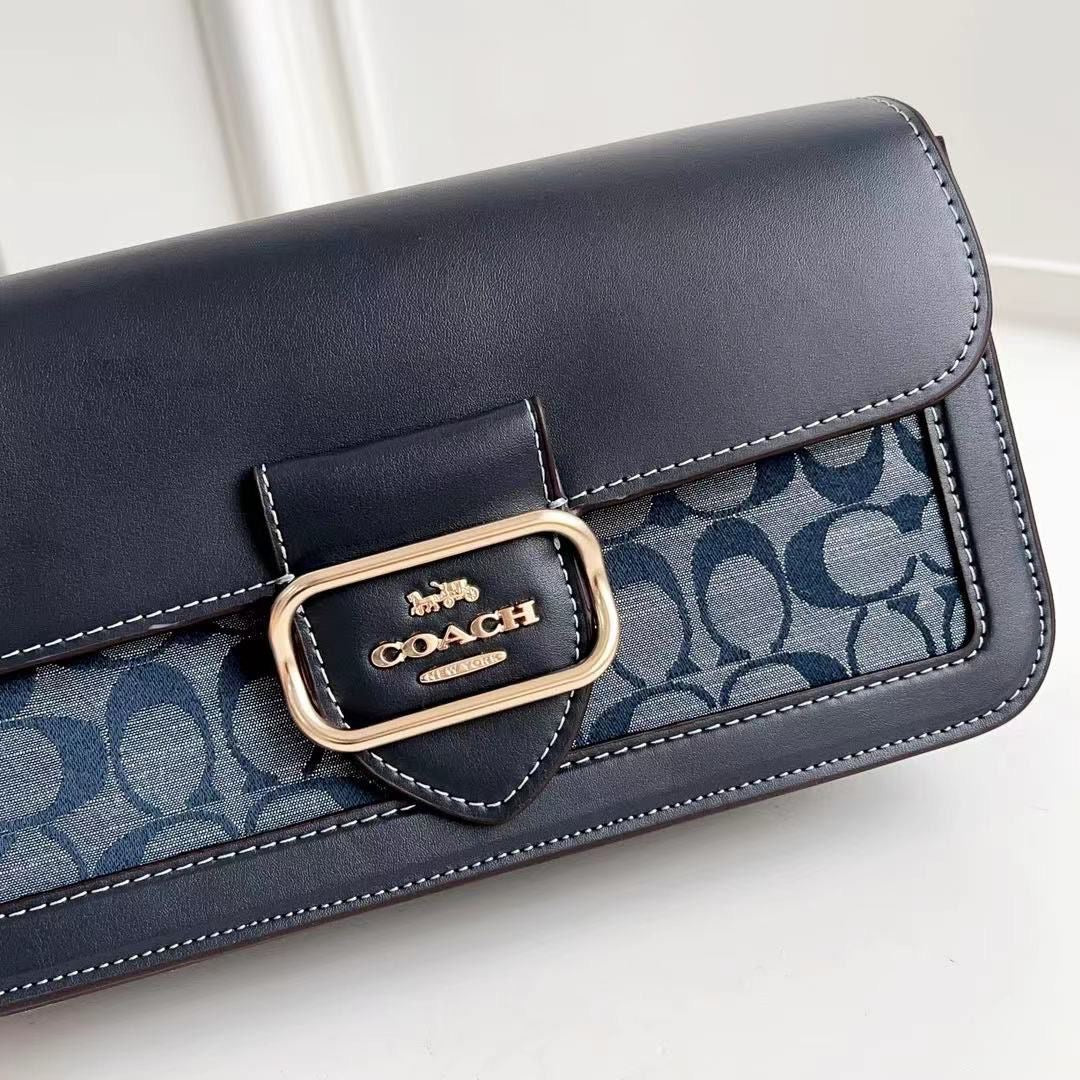 Coach Morgan Shoulder Bag 27 - Azul jeans