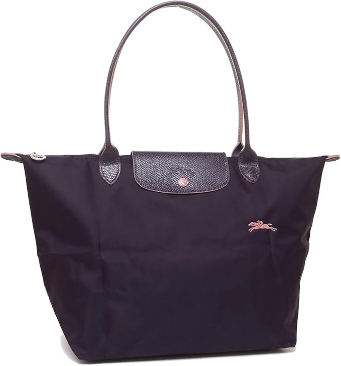 Longchamp L - Violeta com acabamento em rosa