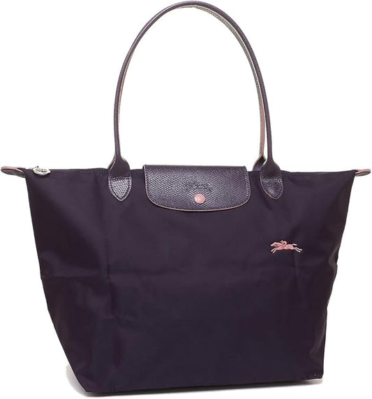Longchamp L - Violeta com acabamento em rosa