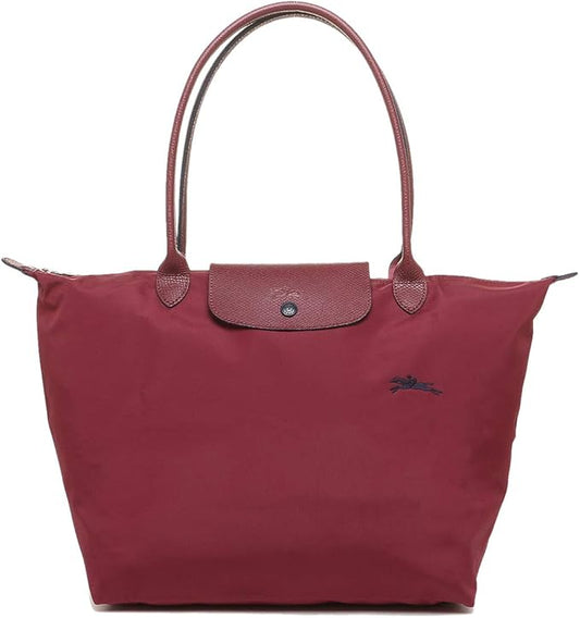 Longchamp L - Vermelho granada com acabamento em preto
