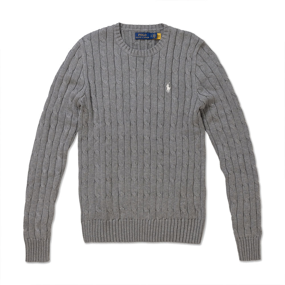Polo Ralph Lauren em gola redonda - Cinza