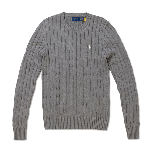 Polo Ralph Lauren em gola redonda - Cinza