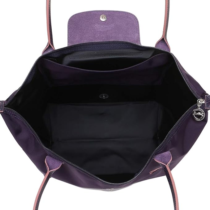 Longchamp L - Violeta com acabamento em rosa