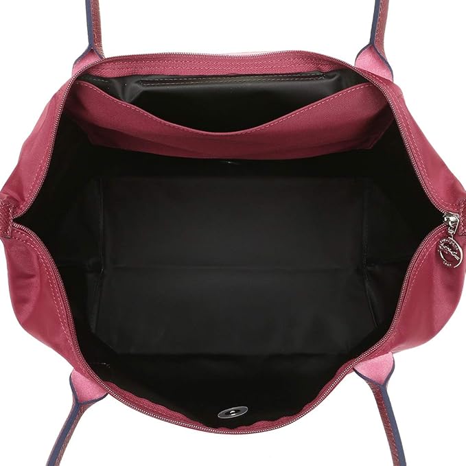 Longchamp L - Vermelho granada com acabamento em preto