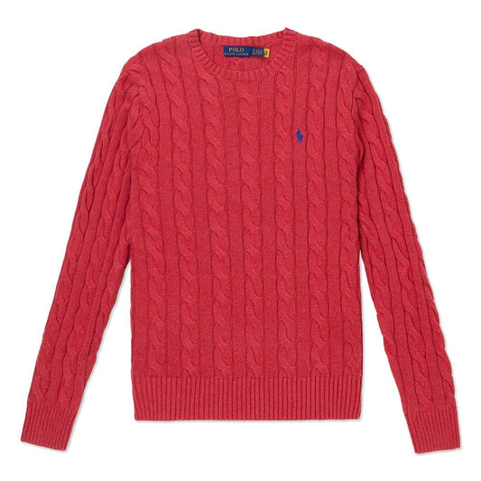 Polo Ralph Lauren em gola redonda - Vermelho