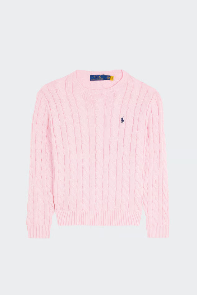 Polo Ralph Lauren em gola redonda - Rosa