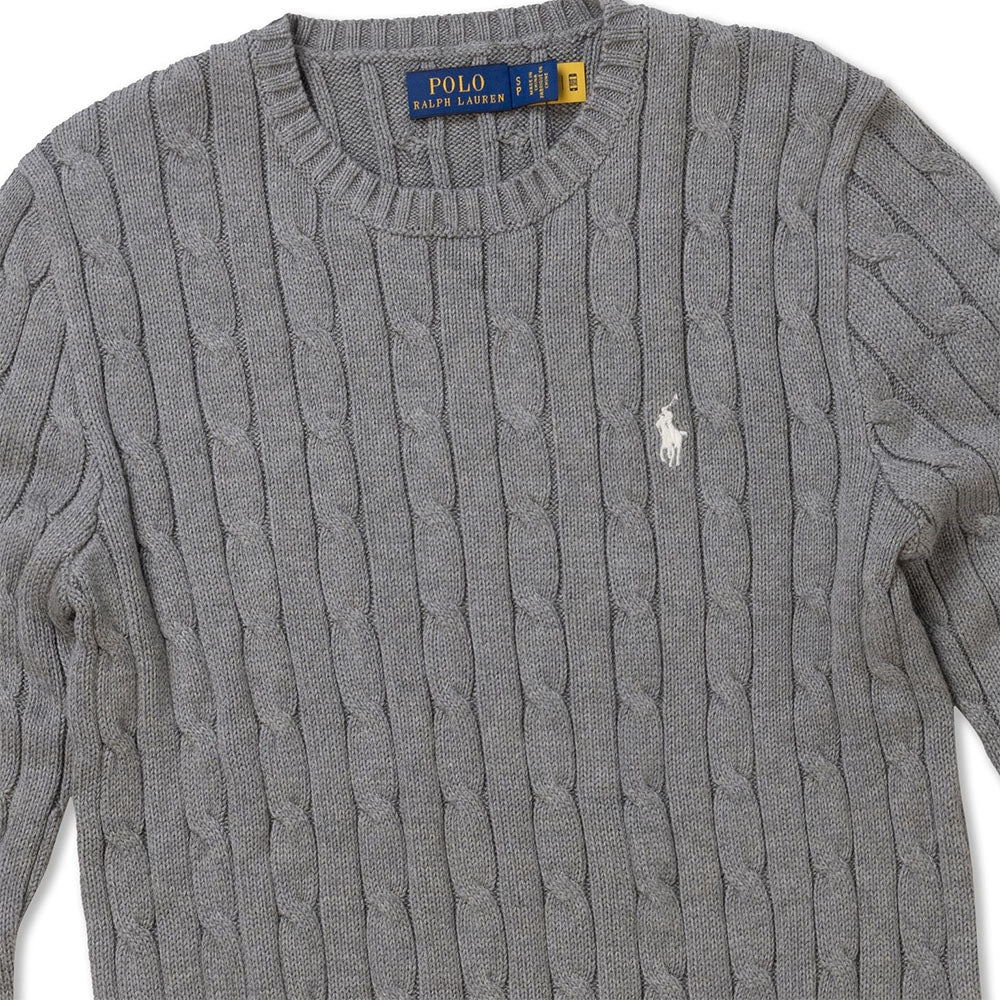 Polo Ralph Lauren em gola redonda - Cinza