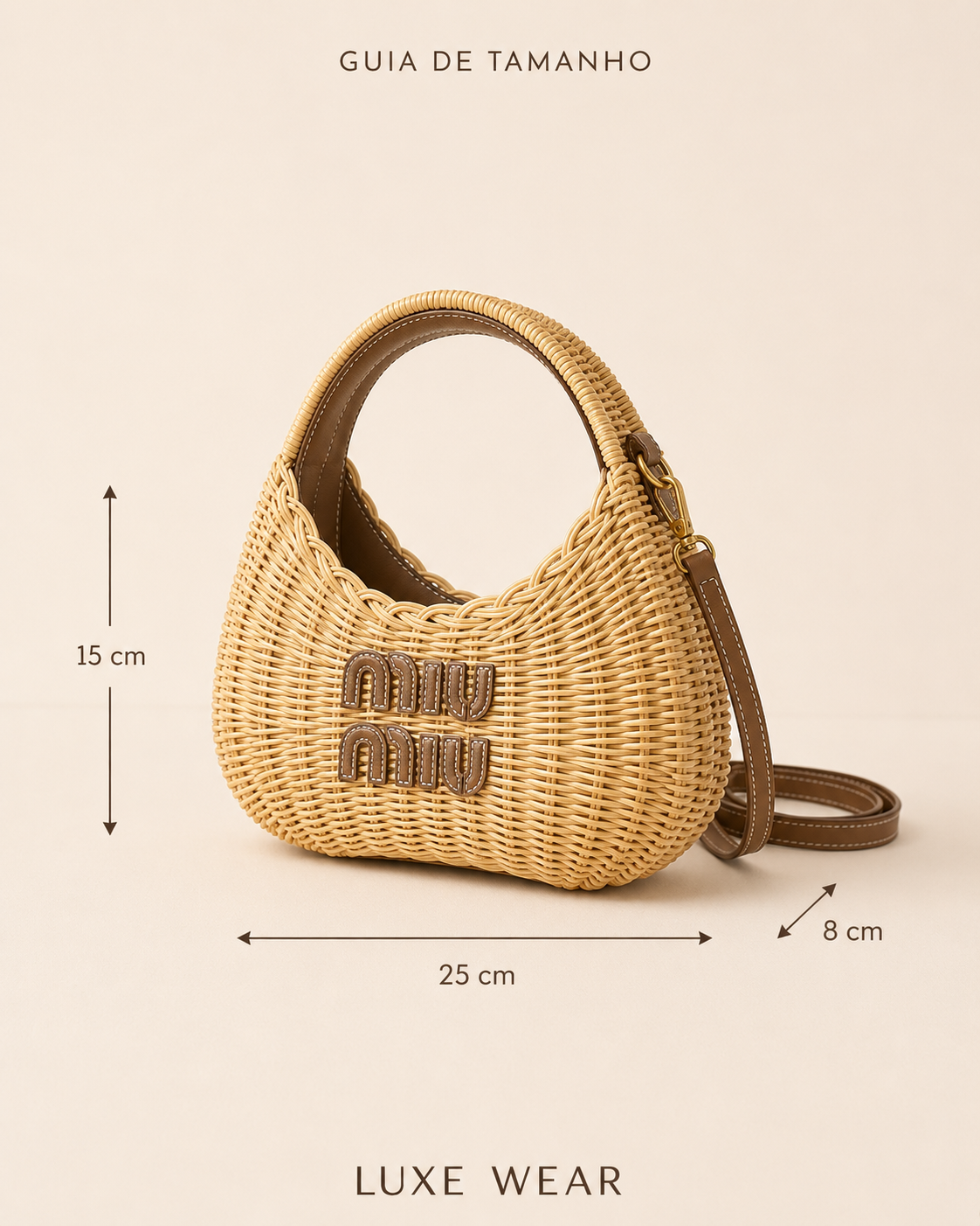 Miu Miu Wander Wicker Handbag