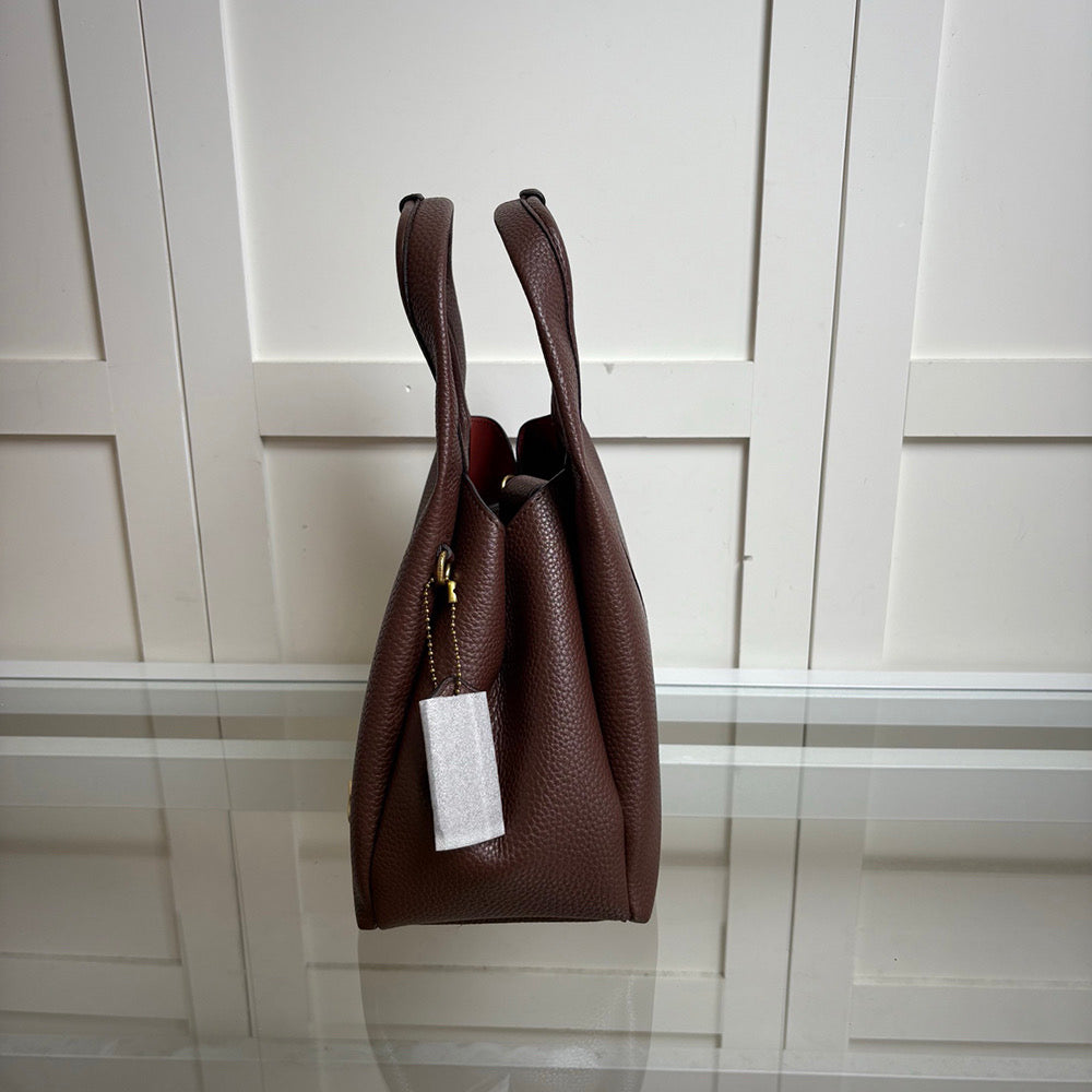 Coach Lana Shoulder 23 - Castanho escuro