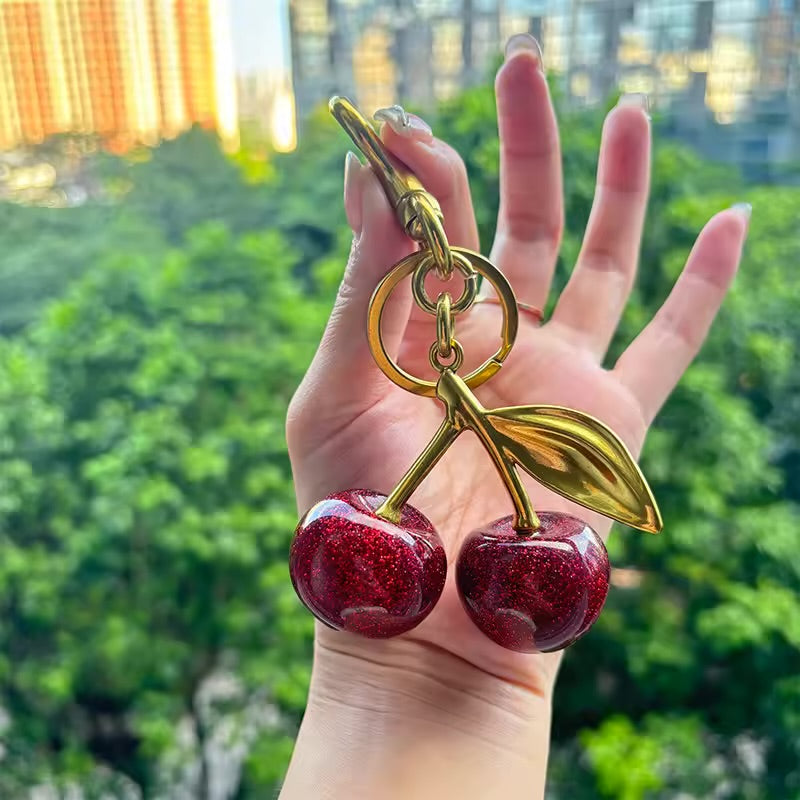 Cherry Bag Charm - Vermelho
