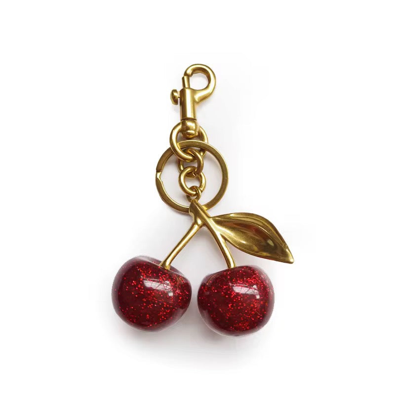 Cherry Bag Charm - Vermelho
