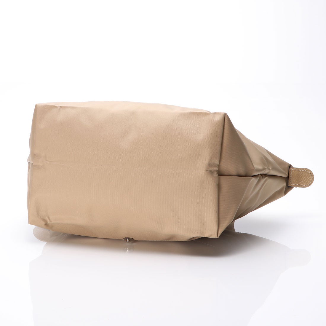 Longchamp S - Bege com acabamento em azul