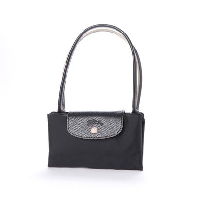 Longchamp M - Preto com acabamento em branco