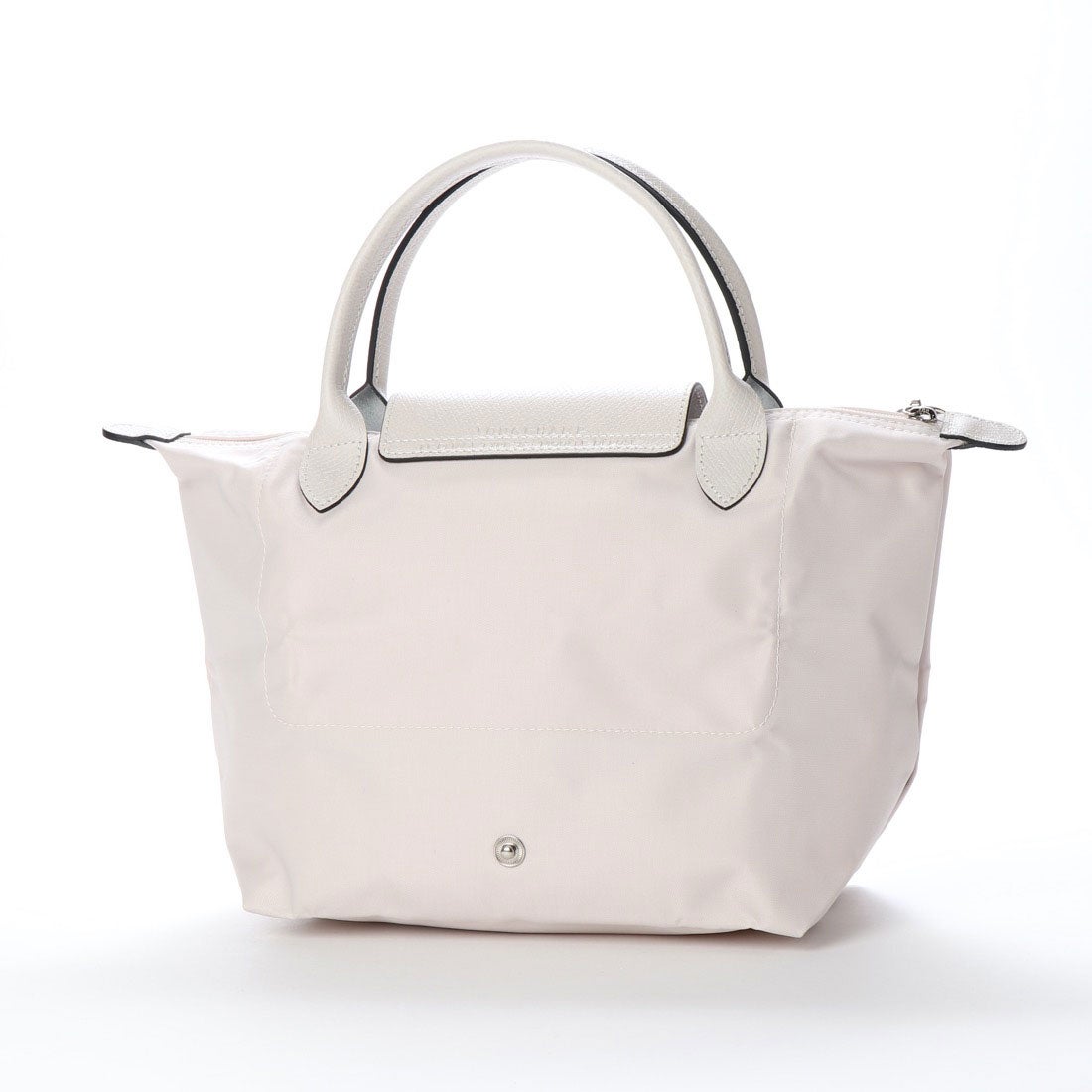 Longchamp S - Branco com acabamento em preto