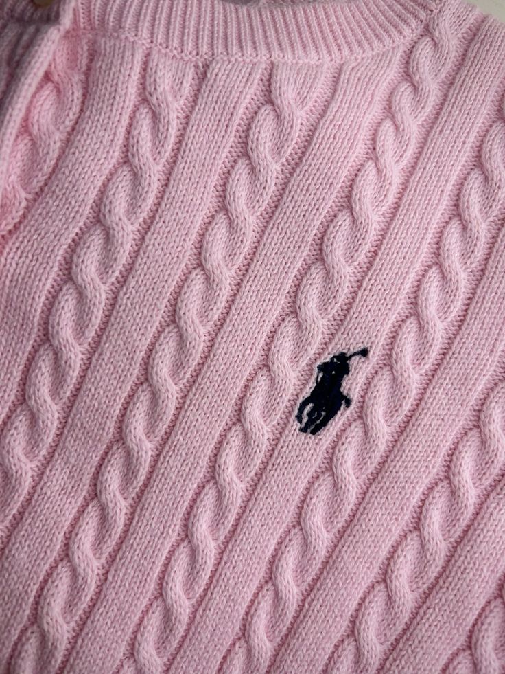 Polo Ralph Lauren em gola redonda - Rosa