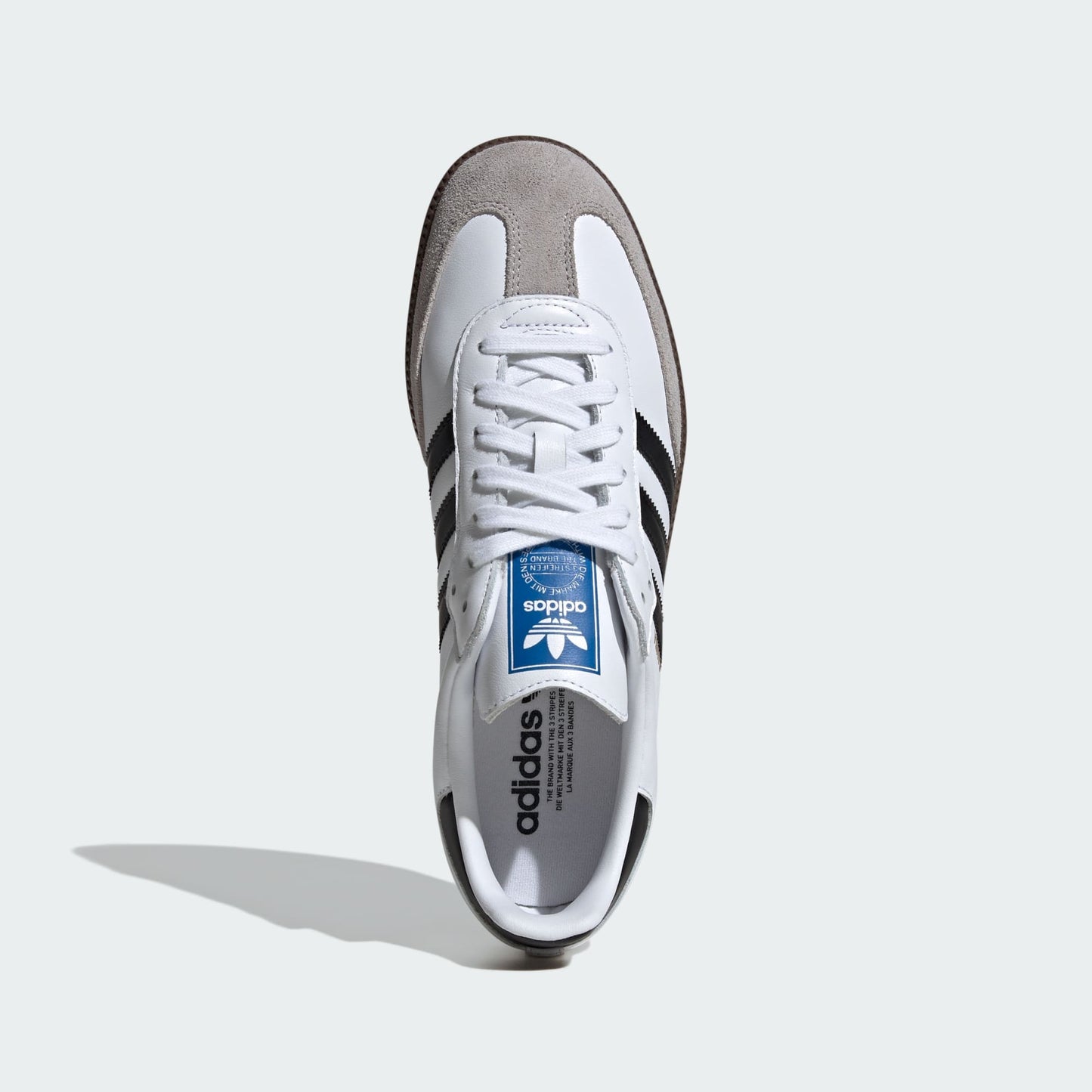 Adidas Samba OG - Branco com detalhes em preto e cinza