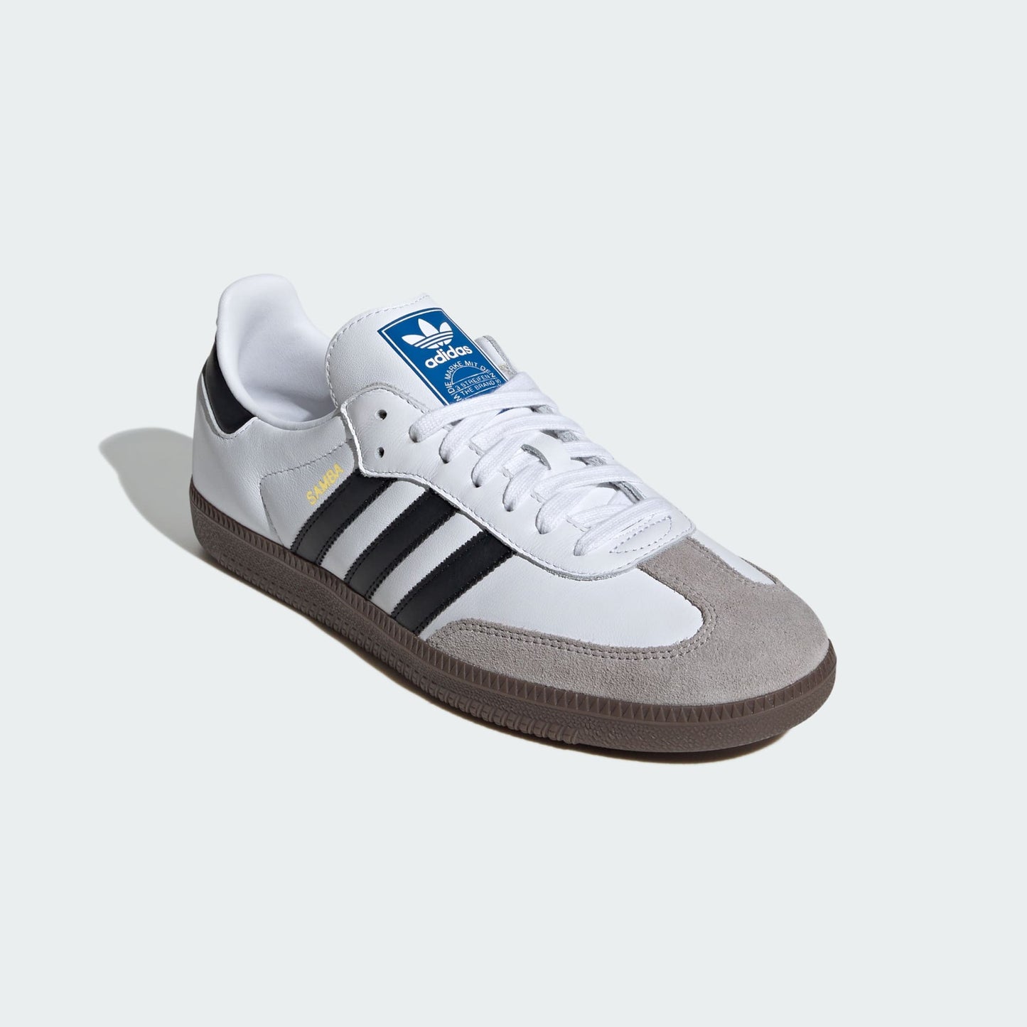 Adidas Samba OG - Branco com detalhes em preto e cinza