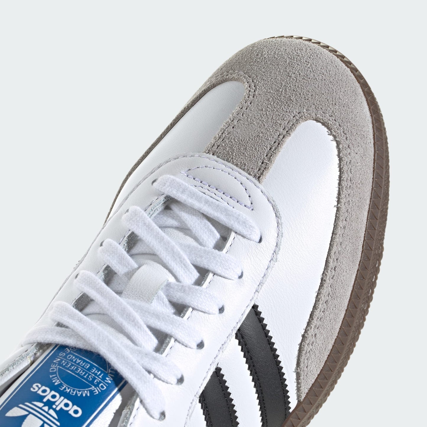 Adidas Samba OG - Branco com detalhes em preto e cinza