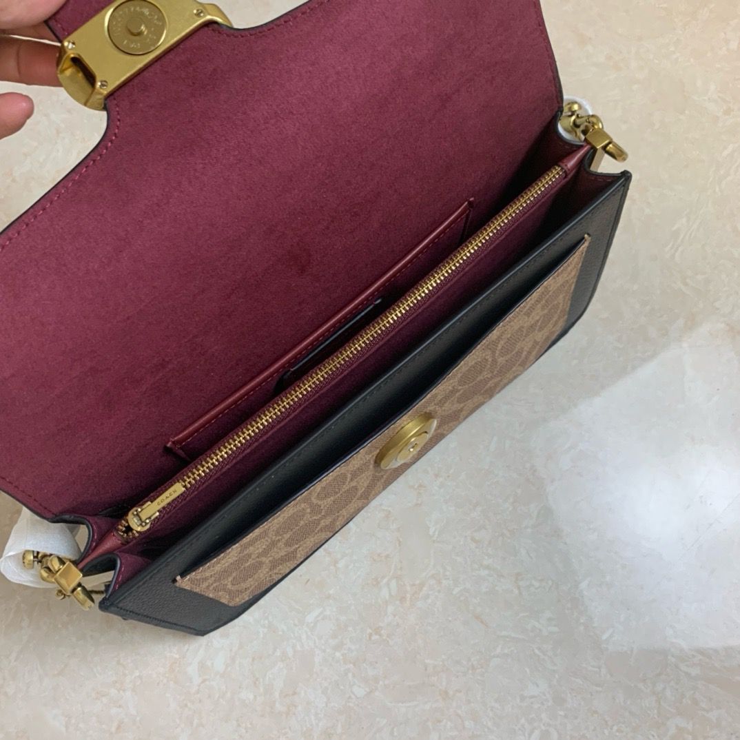 Coach Tabby 26 · Preto e castanho