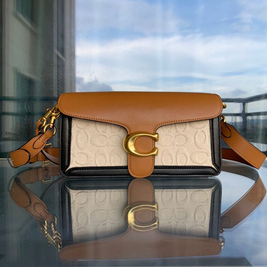 Coach Tabby 26 · Bege com castanho camel