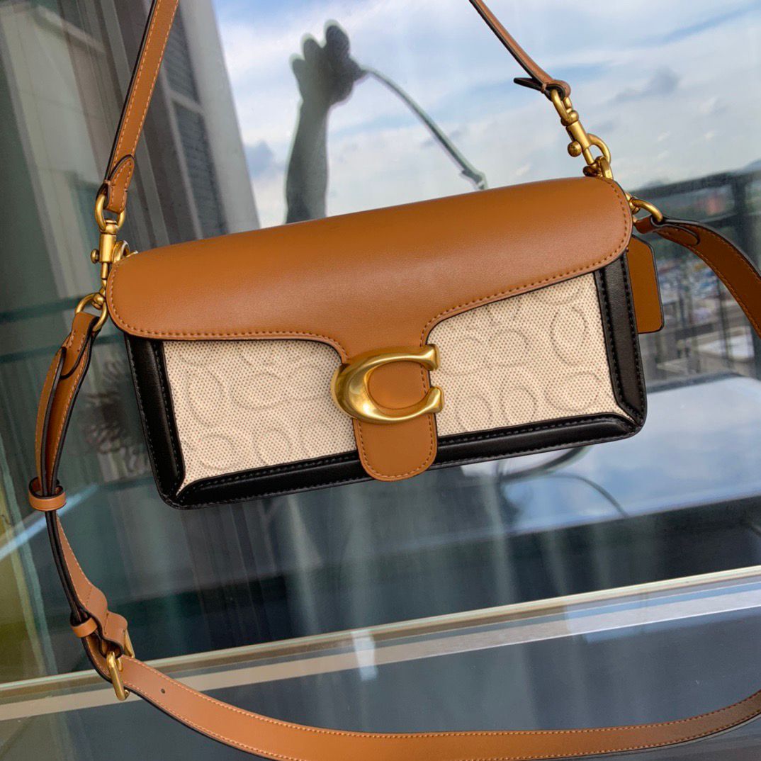 Coach Tabby 26 · Bege com castanho camel