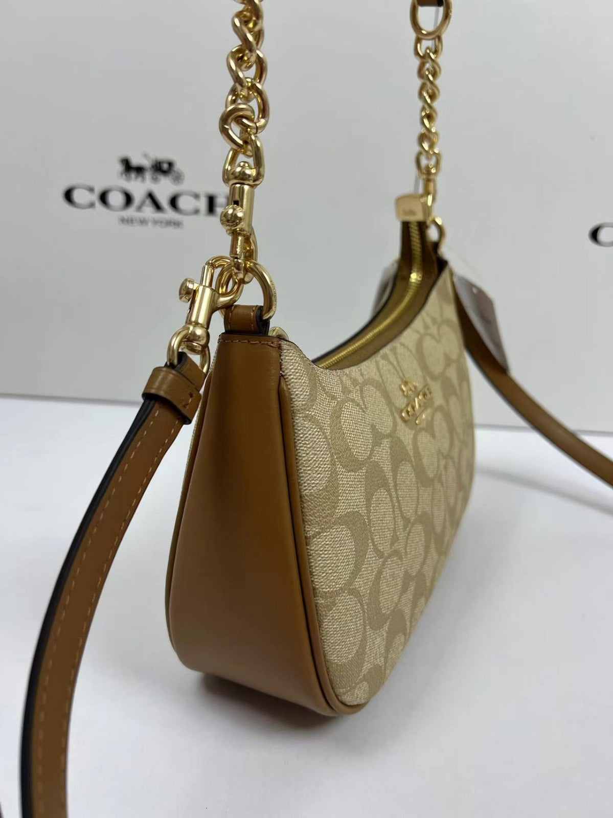 Coach Teri Shoulder Bag - Camel