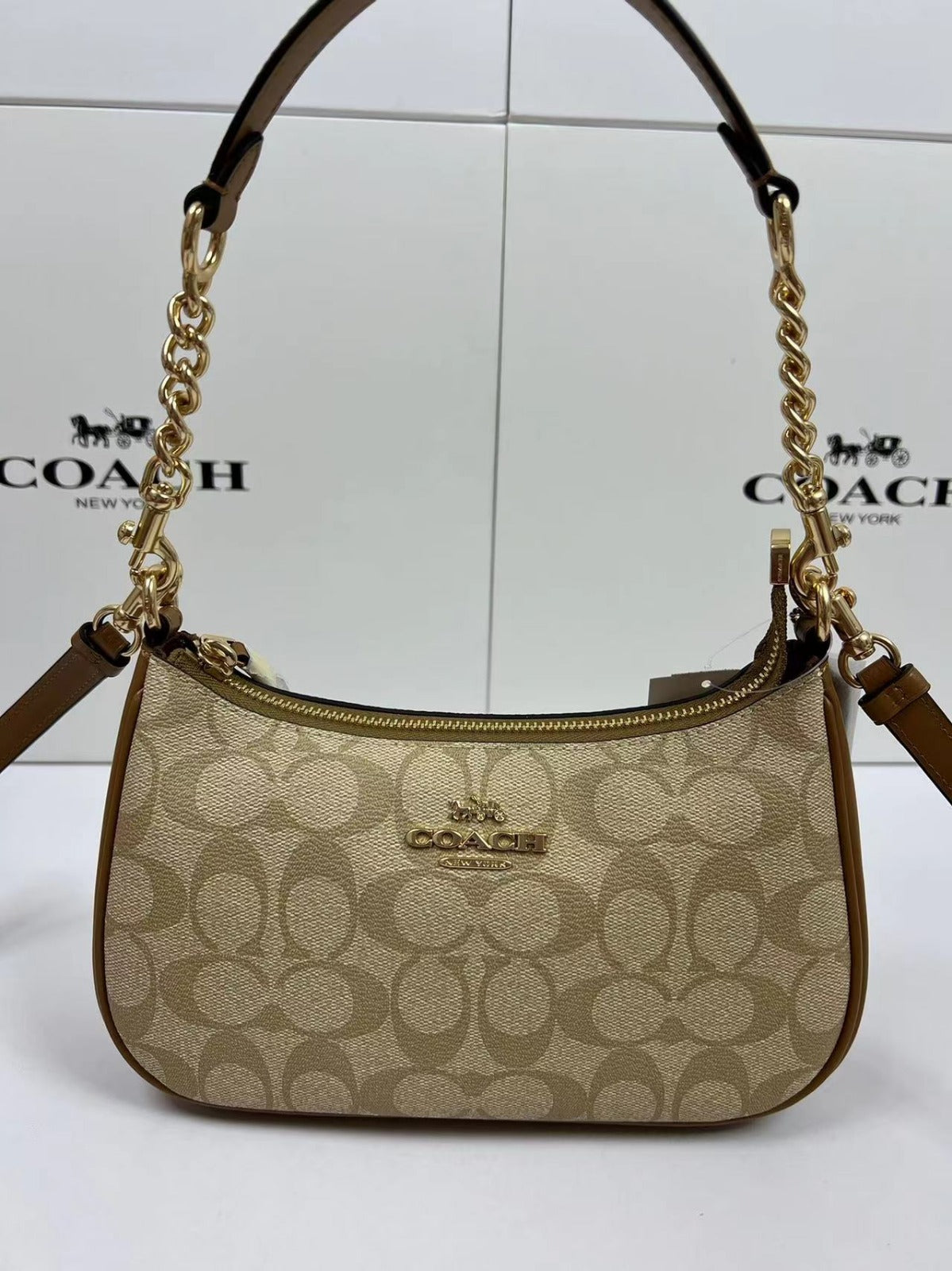Coach Teri Shoulder Bag - Camel