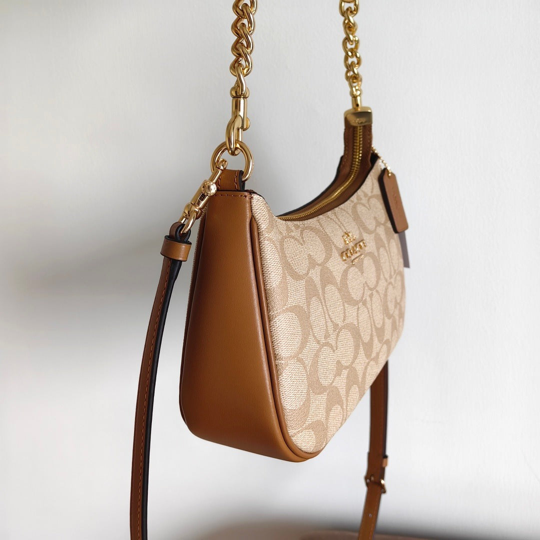 Coach Teri Shoulder Bag - Castanho claro