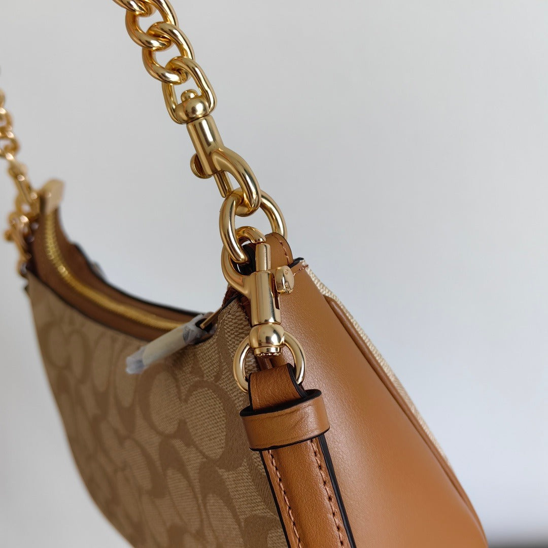 Coach Teri Shoulder Bag - Castanho claro