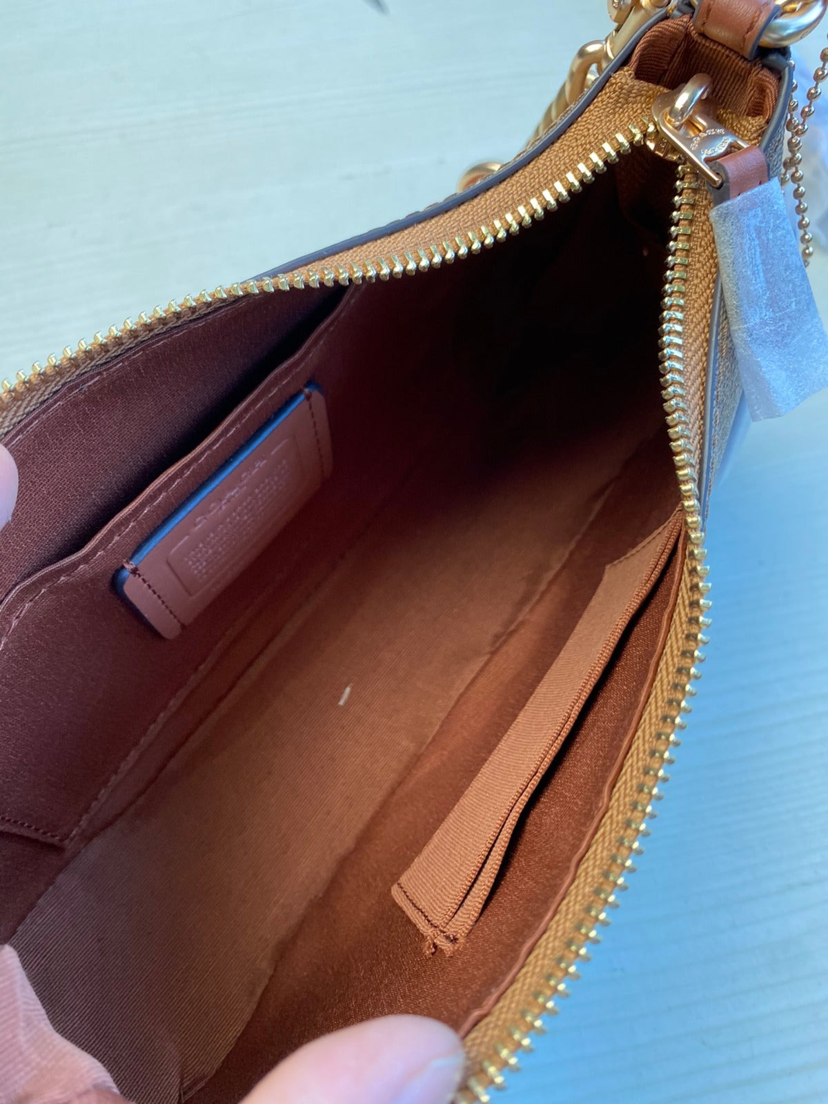 Coach Teri Shoulder Bag - Castanho conhaque