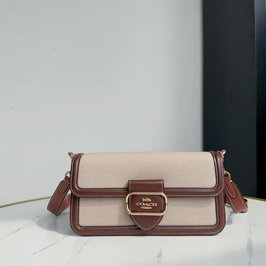 Coach Morgan Shoulder Bag 27 Castanha