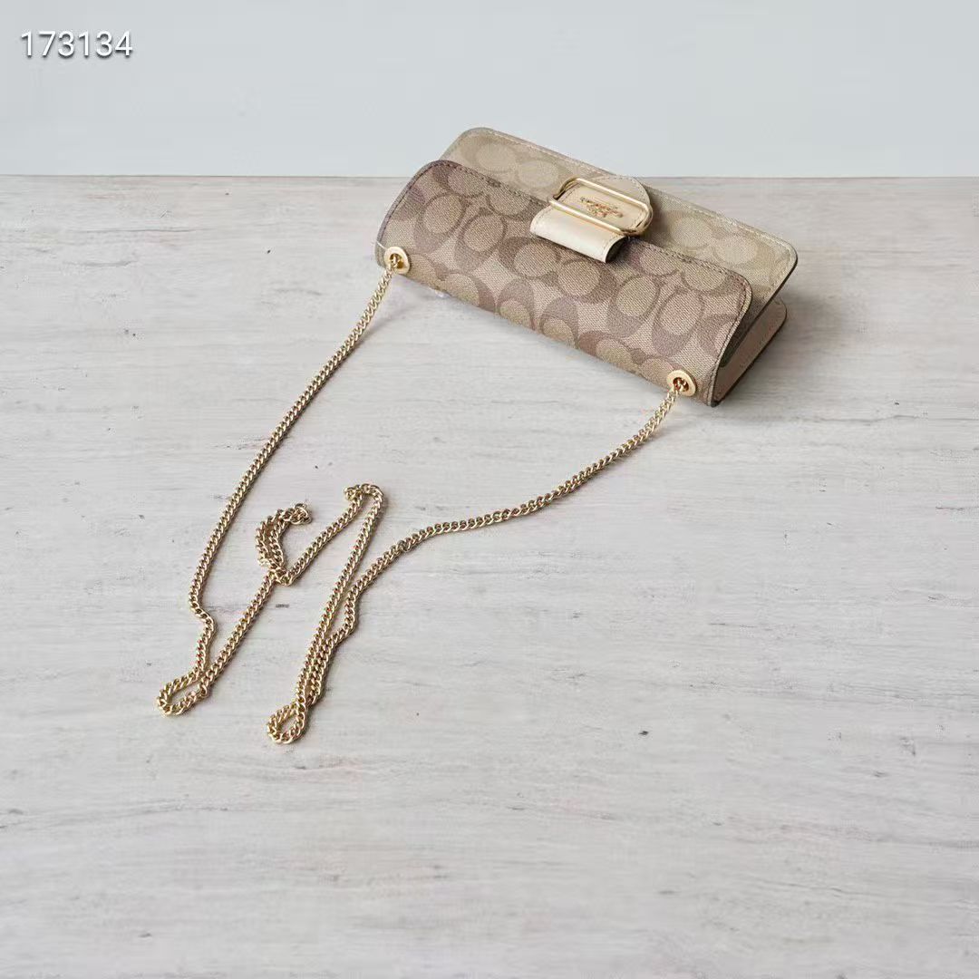 Coach Morgan Shoulder Bag 20 - Bege e castanho claro