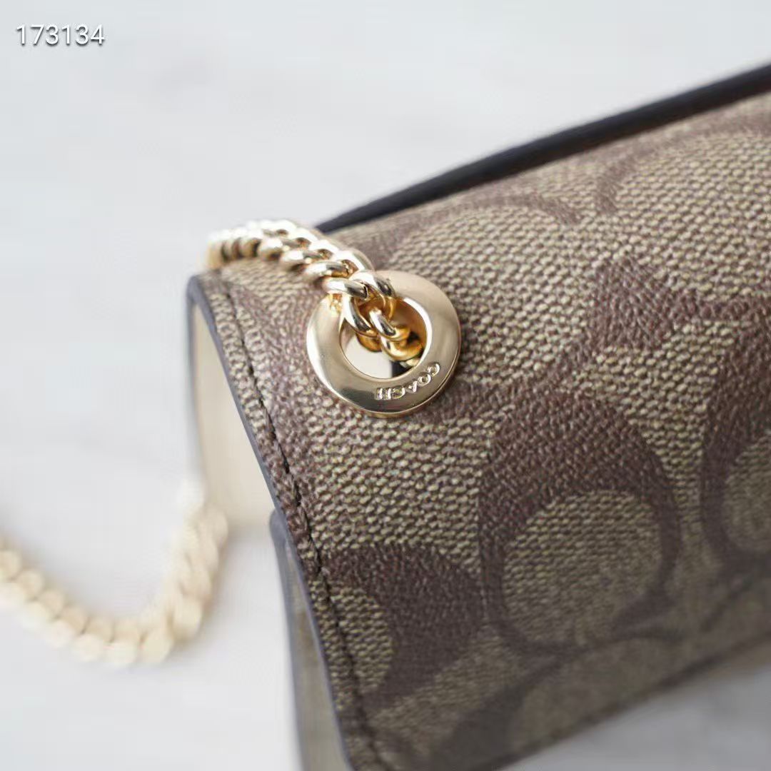 Coach Morgan Shoulder Bag 20 - Bege e castanho claro