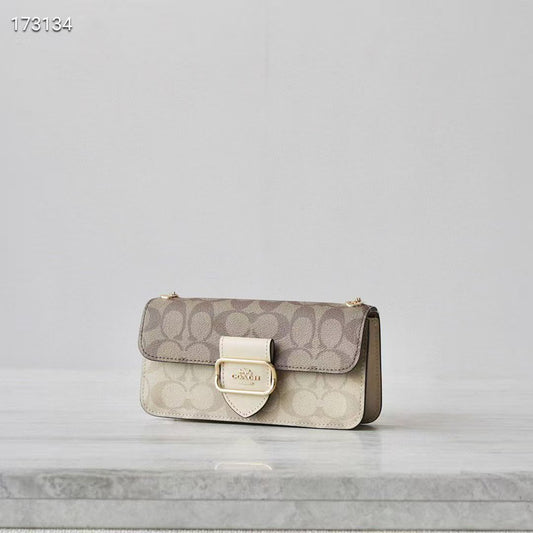 Coach Morgan Shoulder Bag 20 - Bege e castanho claro