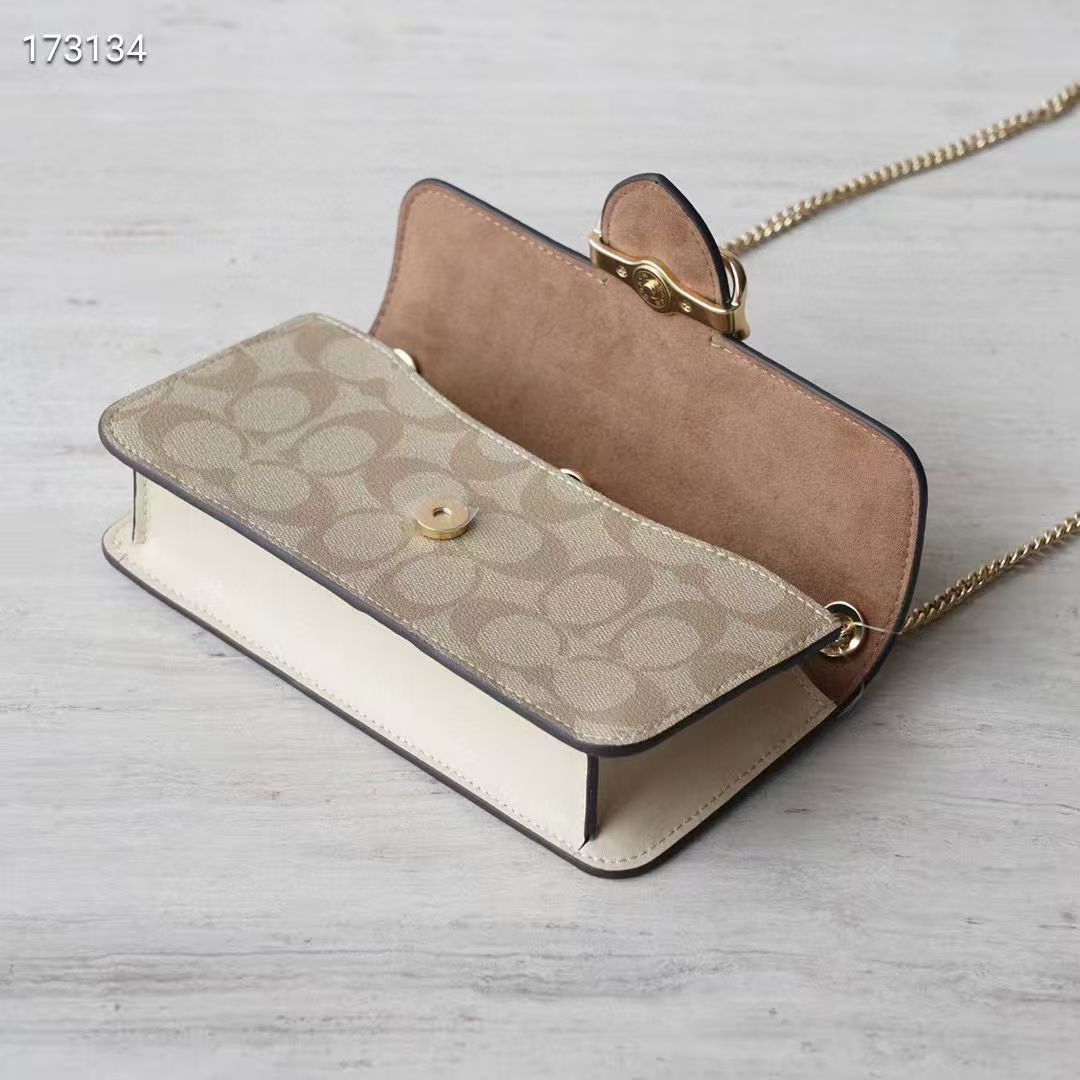 Coach Morgan Shoulder Bag 20 - Bege e castanho claro