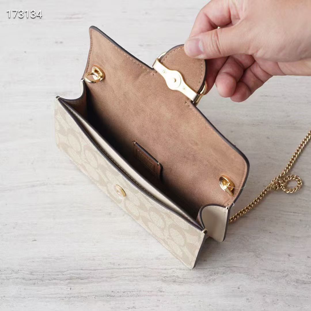 Coach Morgan Shoulder Bag 20 - Bege e castanho claro