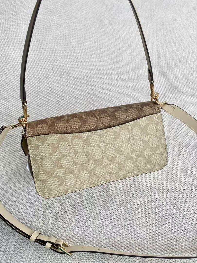 Coach Morgan Shoulder Bag 27 - Bege e castanho