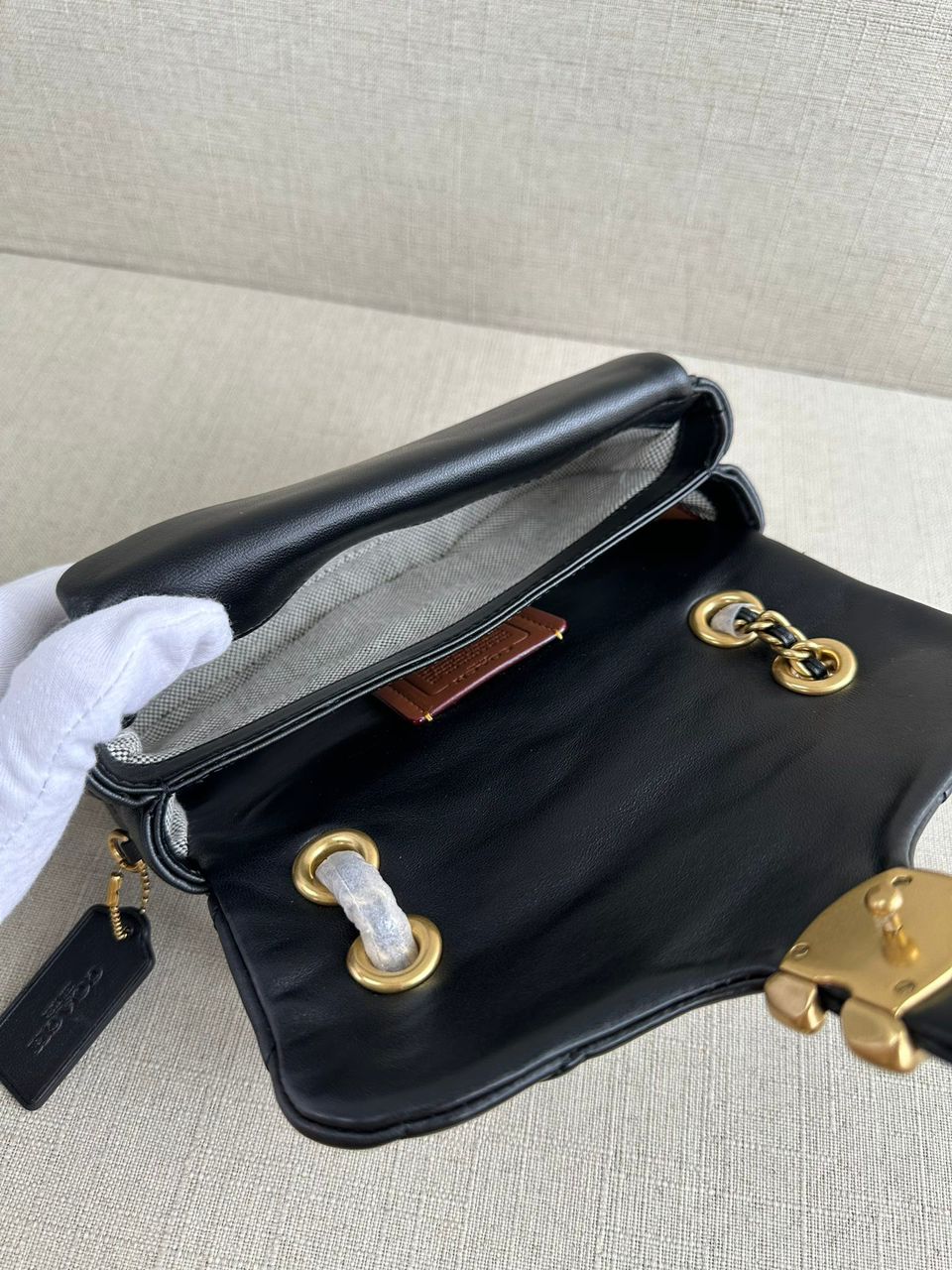 Coach Quilted Tabby Bag 20 - Preto