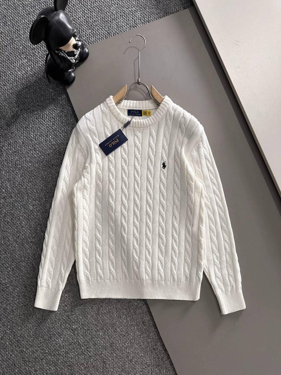 Polo Ralph Lauren em gola redonda -  Branco
