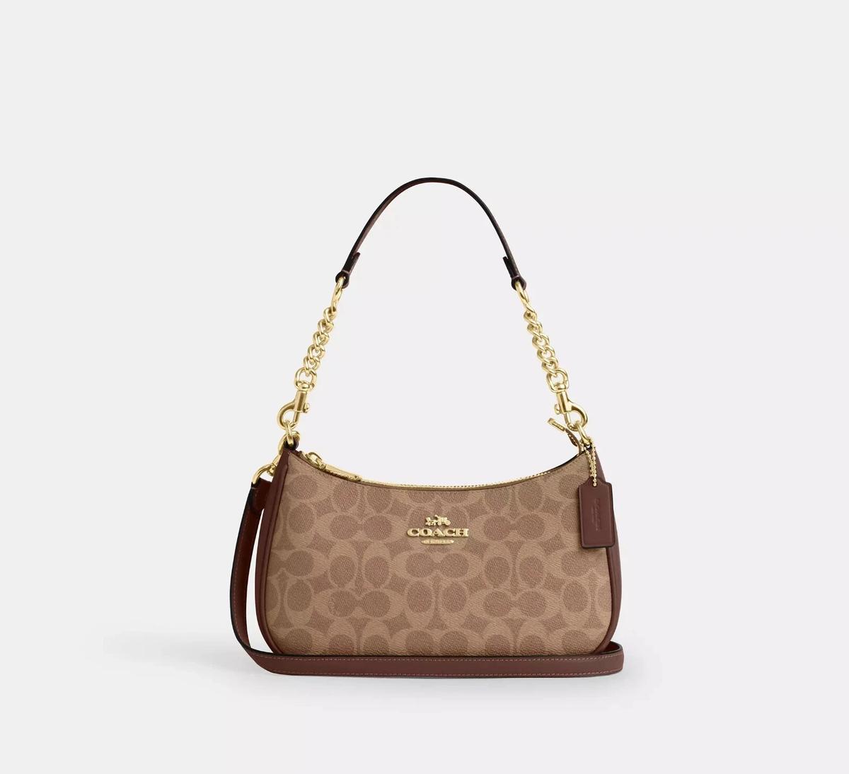 Coach Teri Shoulder Bag - Castanho