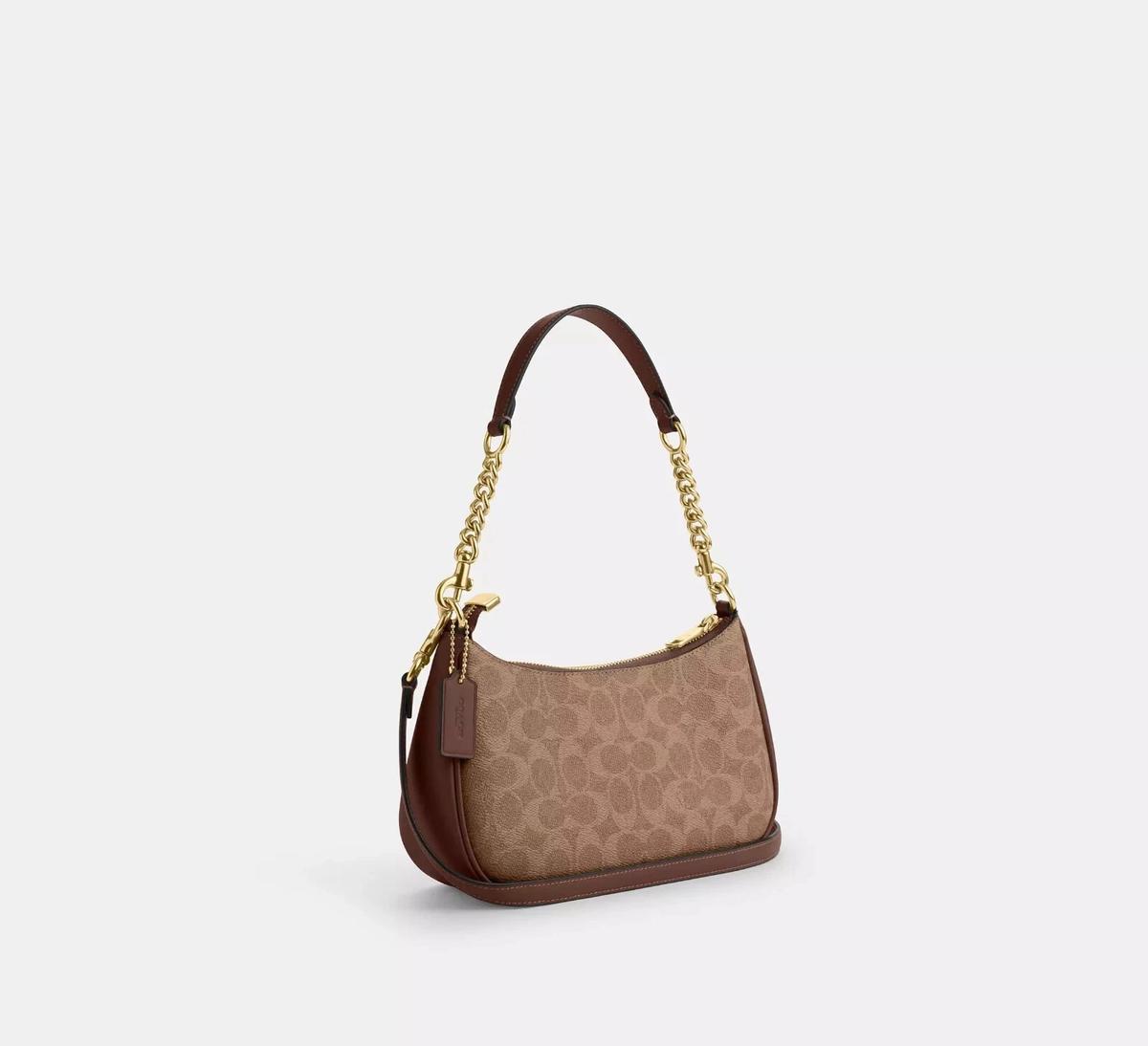 Coach Teri Shoulder Bag - Castanho